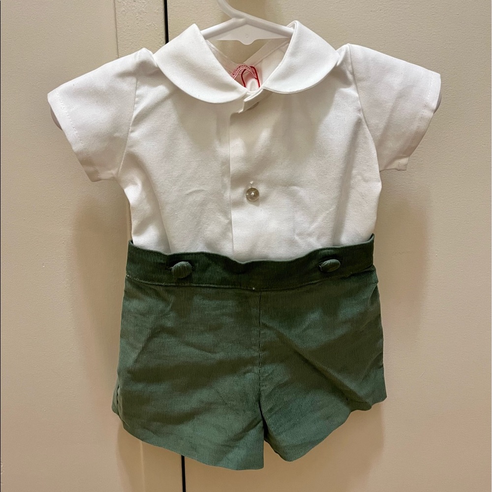 La Coqueta Green Espiga Baby Boy Set